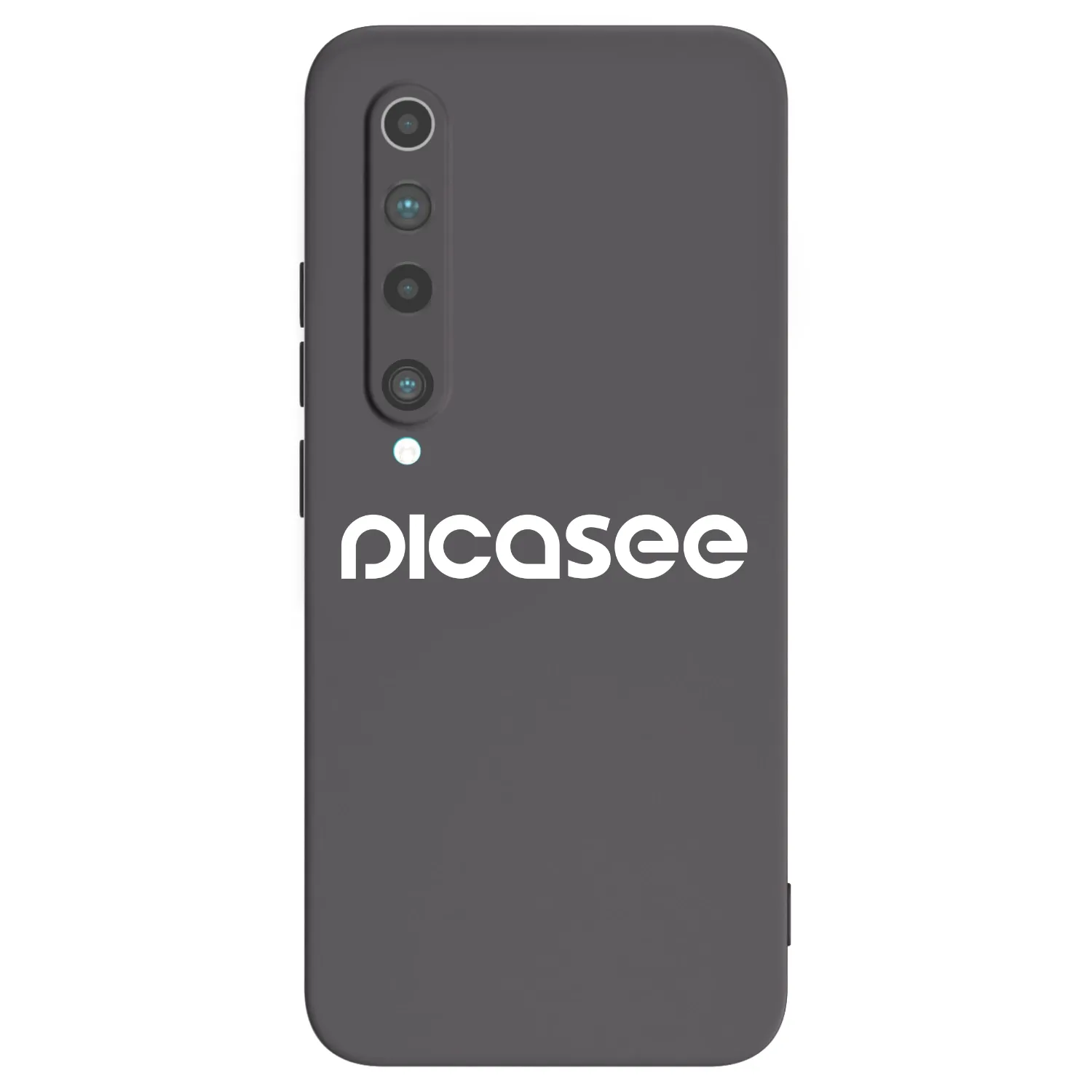 Picasee crna silikonska maskica za Xiaomi Mi 10 - Picasee - new logo - white