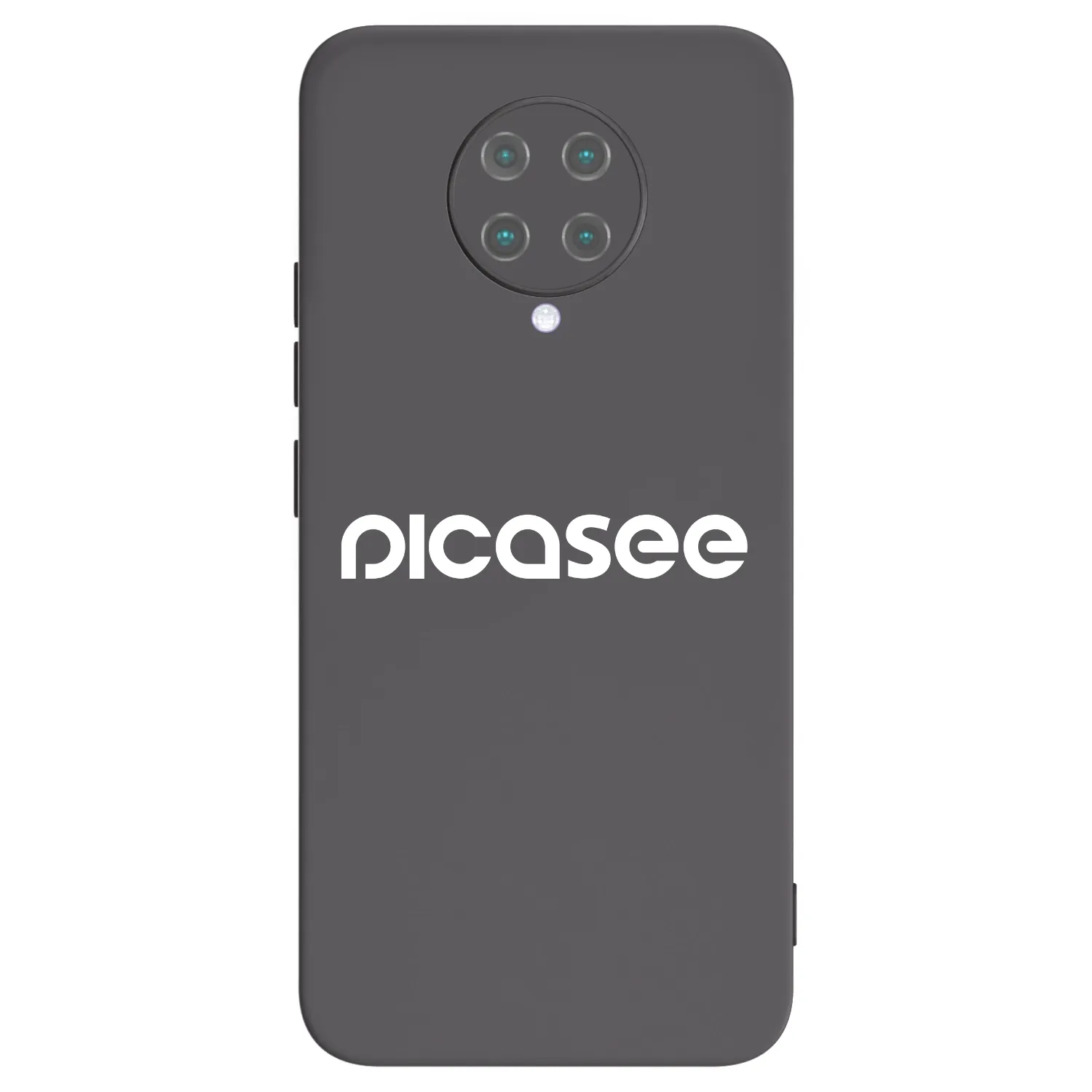 Picasee crna silikonska maskica za Xiaomi Poco F2 Pro - Picasee - new logo - white