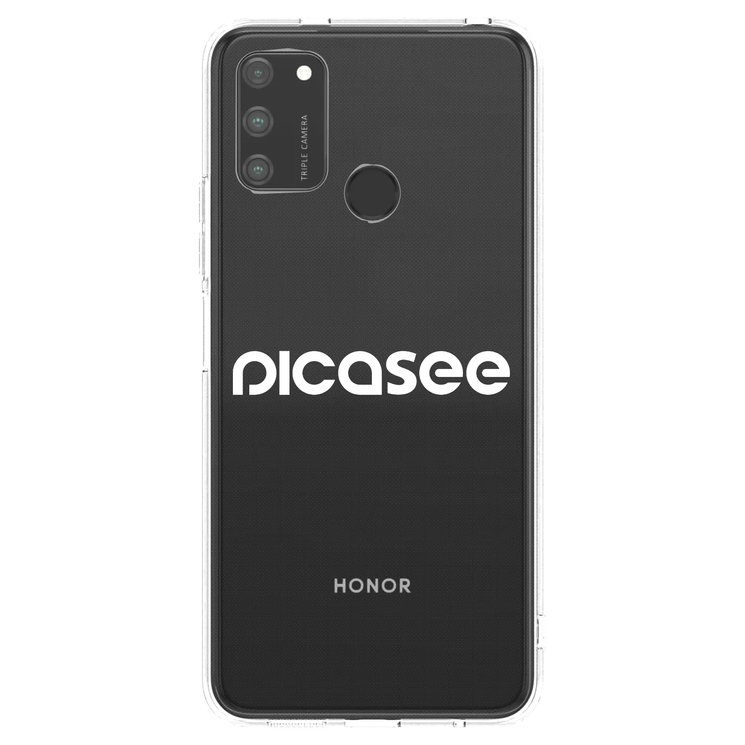 Picasee silikonska prozirna maskica za Honor 9A - Picasee - new logo - white
