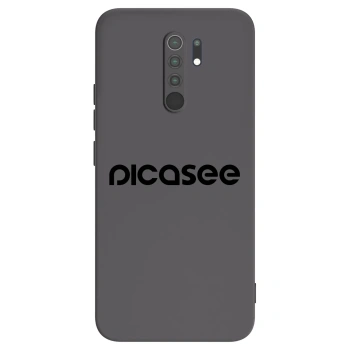 Picasee crna silikonska maskica za Xiaomi Redmi 9 - Picasee - new logo - black