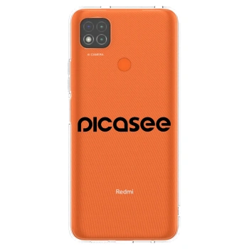 Picasee silikonska prozirna maskica za Xiaomi Redmi 9C - Picasee - new logo - black