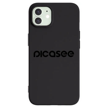 Picasee crna silikonska maskica za Apple iPhone 12 - Picasee - new logo - black