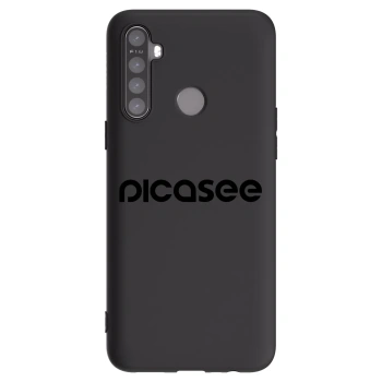 Picasee crna silikonska maskica za Realme 5 - Picasee - new logo - black