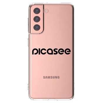 Picasee silikonska prozirna maskica za Samsung Galaxy S21 5G G991B - Picasee - new logo - black