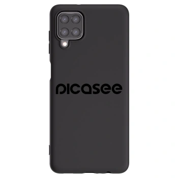 Picasee crna silikonska maskica za Samsung Galaxy A12 A125F - Picasee - new logo - black
