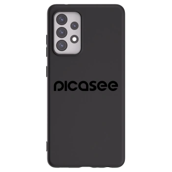 Picasee crna silikonska maskica za Samsung Galaxy A52 5G A525F - Picasee - new logo - black