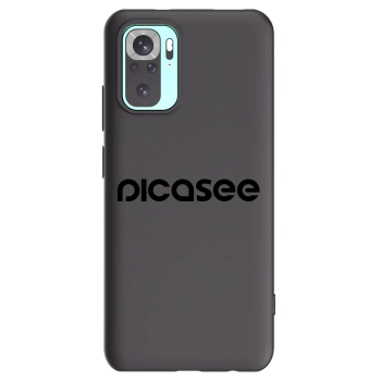 Picasee crna silikonska maskica za Xiaomi Redmi Note 10 Pro - Picasee - new logo - black