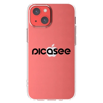 Picasee silikonska prozirna maskica za Apple iPhone 13 mini - Picasee - new logo - black