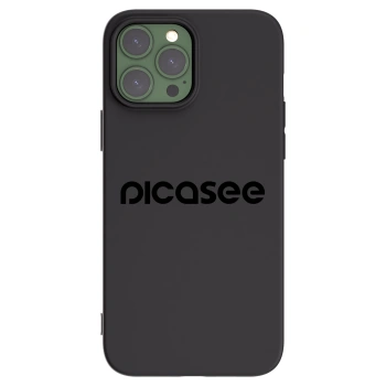 Picasee crna silikonska maskica za Apple iPhone 13 Pro Max - Picasee - new logo - black