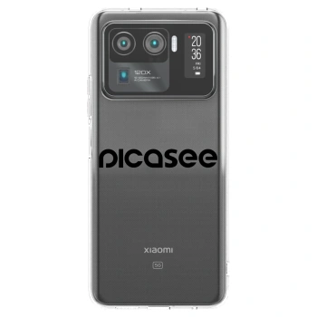 Picasee silikonska prozirna maskica za Xiaomi Mi 11 Ultra - Picasee - new logo - black