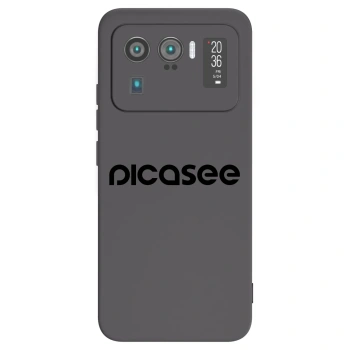 Picasee crna silikonska maskica za Xiaomi Mi 11 Ultra - Picasee - new logo - black