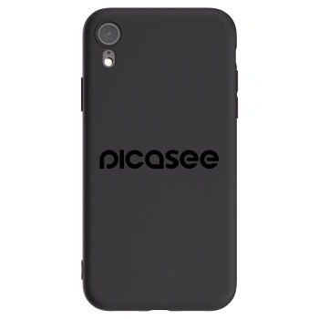 Picasee crna silikonska maskica za Apple iPhone XR - Picasee - new logo - black