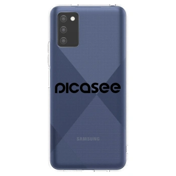 Picasee silikonska prozirna maskica za Samsung Galaxy A02s A025G - Picasee - new logo - black