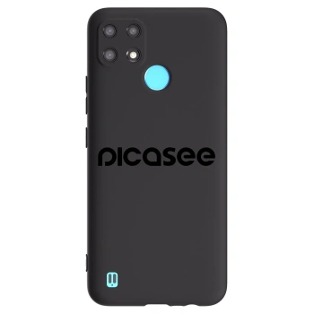 Maskica za Realme C21 - Picasee - new logo - black