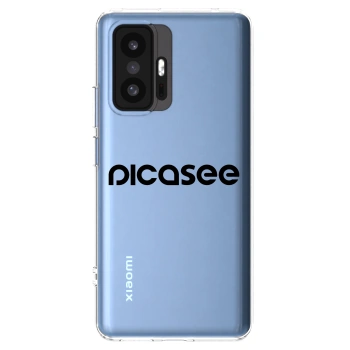 Picasee silikonska prozirna maskica za Xiaomi 11T - Picasee - new logo - black