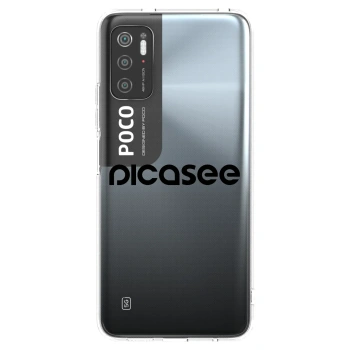 Picasee silikonska prozirna maskica za Xiaomi Poco M3 Pro 5G - Picasee - new logo - black