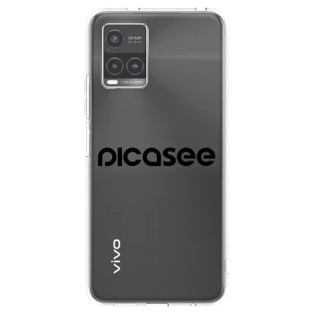 Picasee silikonska prozirna maskica za Vivo Y33s - Picasee - new logo - black