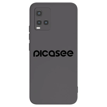 Picasee crna silikonska maskica za Vivo Y33s - Picasee - new logo - black