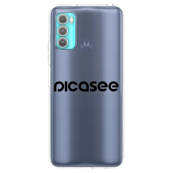 Picasee silikonska prozirna maskica za Motorola Moto G60 - Picasee - new logo - black