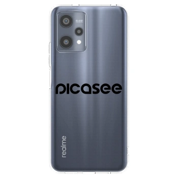 Picasee silikonska prozirna maskica za Realme 9 Pro 5G - Picasee - new logo - black