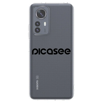 Picasee silikonska prozirna maskica za Xiaomi 12 Pro - Picasee - new logo - black