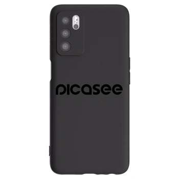 Picasee crna silikonska maskica za OPPO A16s - Picasee - new logo - black