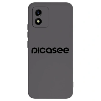 Picasee crna silikonska maskica za Vivo Y01 - Picasee - new logo - black
