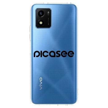 Picasee silikonska prozirna maskica za Vivo Y01 - Picasee - new logo - black