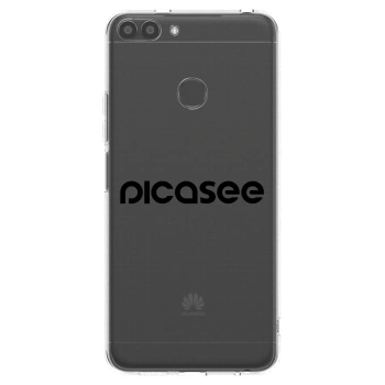 Picasee silikonska prozirna maskica za Huawei P Smart - Picasee - new logo - black