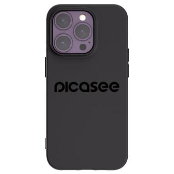 Picasee crna silikonska maskica za Apple iPhone 14 Pro - Picasee - new logo - black