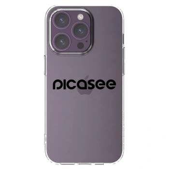 Picasee silikonska prozirna maskica za Apple iPhone 14 Pro - Picasee - new logo - black