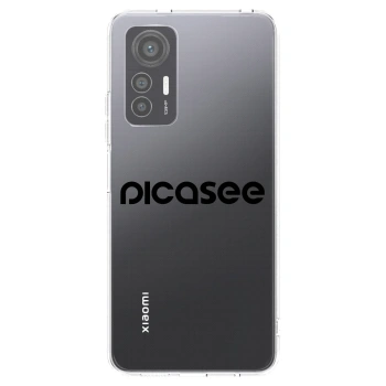 Picasee silikonska prozirna maskica za Xiaomi 12 Lite - Picasee - new logo - black
