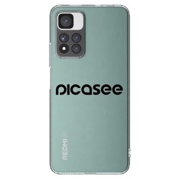 Picasee silikonska prozirna maskica za Xiaomi Redmi Note 11 Pro+ 5G - Picasee - new logo - black