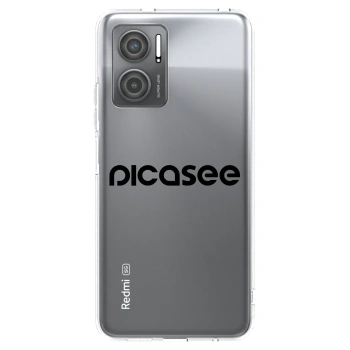 Picasee silikonska prozirna maskica za Xiaomi Redmi 10 5G - Picasee - new logo - black