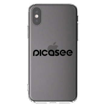 Picasee silikonska prozirna maskica za Apple iPhone X/XS - Picasee - new logo - black