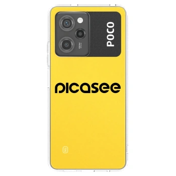 Picasee crna silikonska maskica za Xiaomi Poco X5 Pro - Picasee - new logo - black