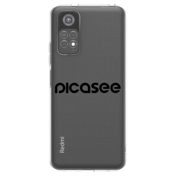 Picasee silikonska prozirna maskica za Xiaomi Redmi Note 11S 5G - Picasee - new logo - black
