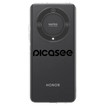 Picasee silikonska prozirna maskica za Honor Magic5 Lite 5G - Picasee - new logo - black