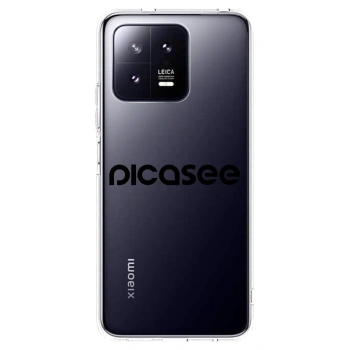 Picasee silikonska prozirna maskica za Xiaomi 13 Pro - Picasee - new logo - black