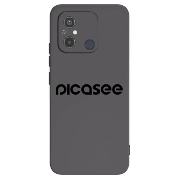 Picasee crna silikonska maskica za Xiaomi Redmi 12C - Picasee - new logo - black