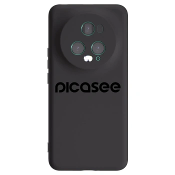 Picasee crna silikonska maskica za Honor Magic5 Pro - Picasee - new logo - black