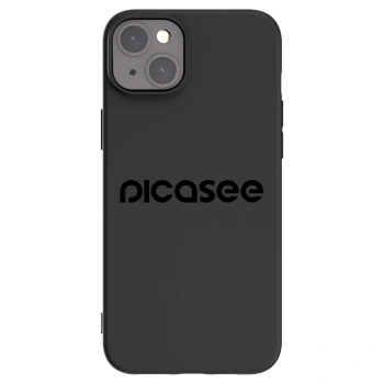 Picasee crna silikonska maskica za Apple iPhone 15 Plus - Picasee - new logo - black