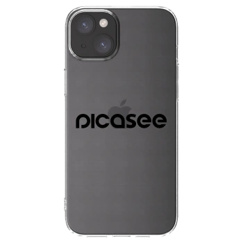 Picasee silikonska prozirna maskica za Apple iPhone 15 Plus - Picasee - new logo - black