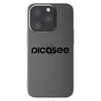 Picasee silikonska prozirna maskica za Apple iPhone 15 Pro - Picasee - new logo - black