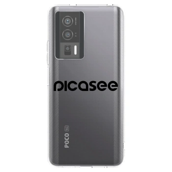 Picasee silikonska prozirna maskica za Xiaomi Poco F5 Pro 5G - Picasee - new logo - black