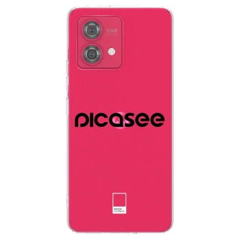 Picasee silikonska prozirna maskica za Motorola Moto G84 5G - Picasee - new logo - black