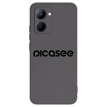 Picasee crna silikonska maskica za Realme C33 (2023) - Picasee - new logo - black