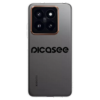 Picasee silikonska prozirna maskica za Xiaomi 14 Pro - Picasee - new logo - black