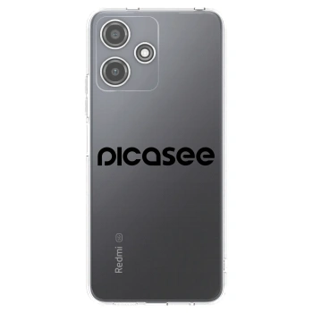 Picasee silikonska prozirna maskica za Xiaomi Redmi 12 5G - Picasee - new logo - black