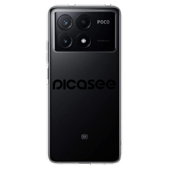 Picasee silikonska prozirna maskica za Xiaomi Poco X6 Pro - Picasee - new logo - black